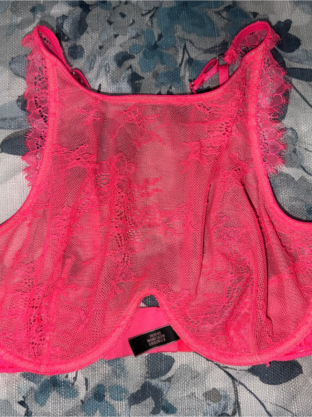 Victoria's Secret Bright Pink Lace Bralette